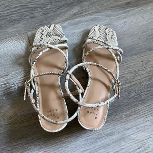 A new day snake skin heels
